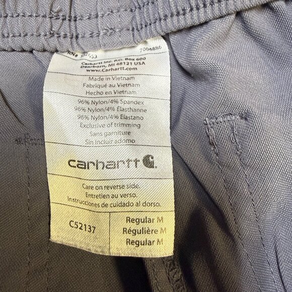 Carhartt Women’s Rugged Flex Peak Cargo Jogger Scrub Pant Medium Pewter EUC - Picture 6 of 10